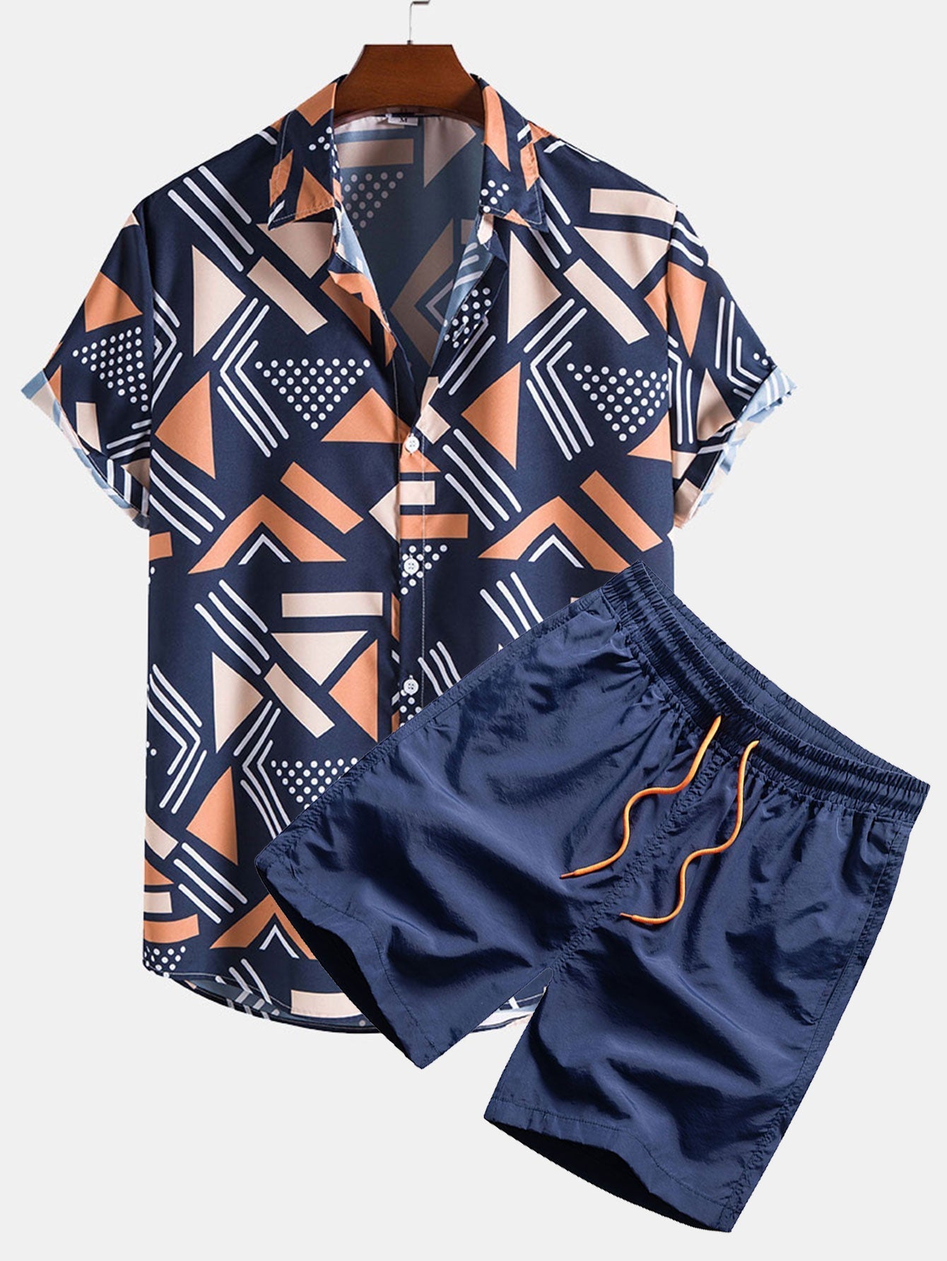 SODARA™ | Skjorta med geometriskt tryck & Badshorts