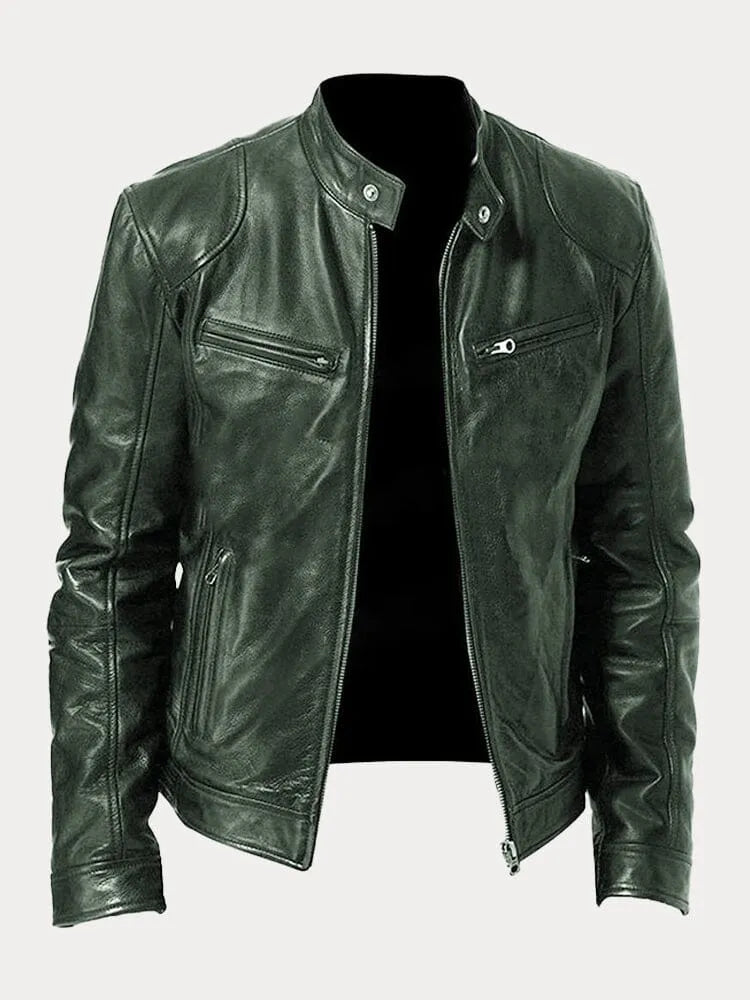 Victor™ | Casual Läderjacka